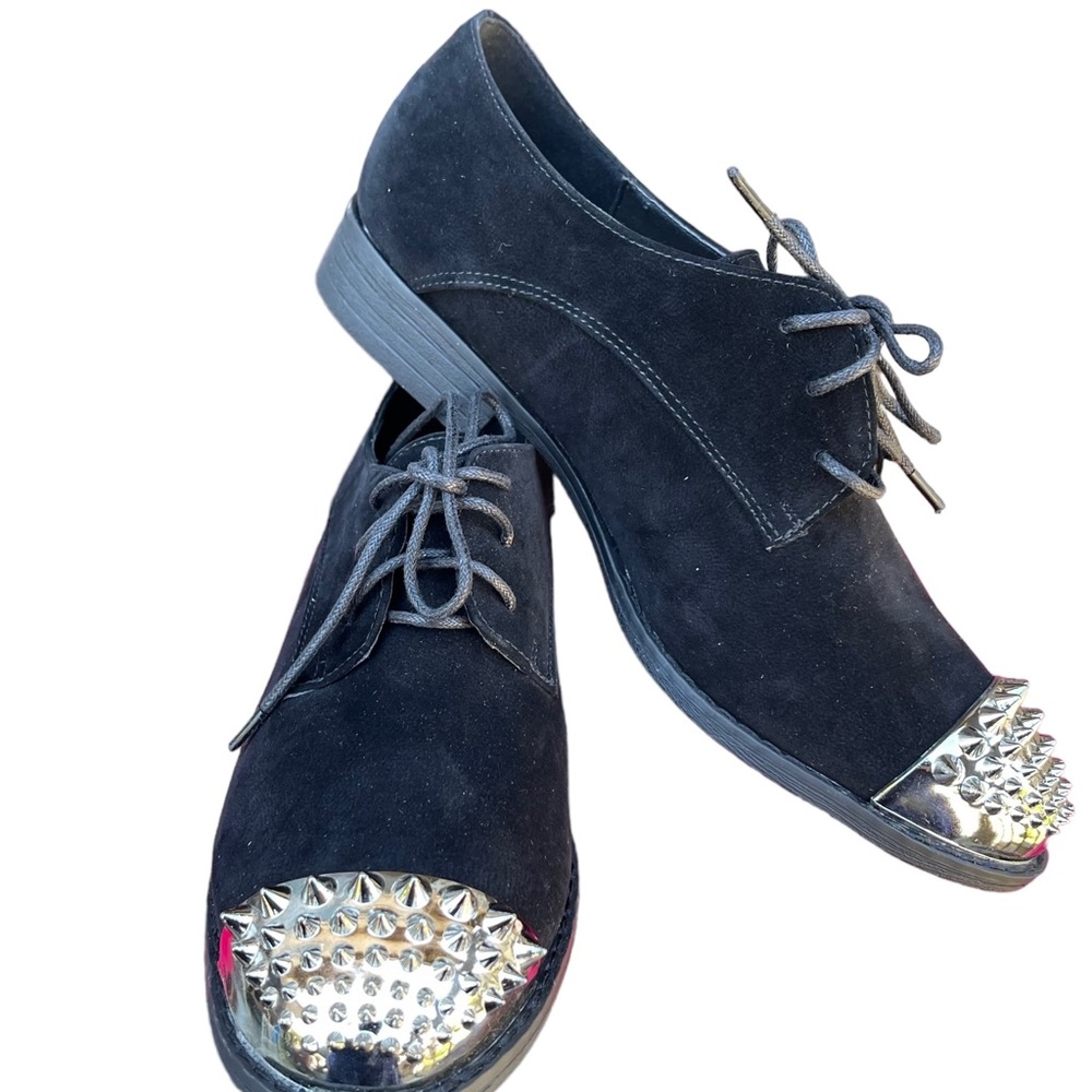 Dollhouse black faux suede shoes. With studded toe. Brand new in box size 7.